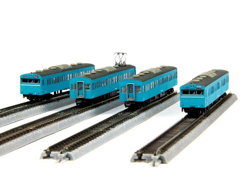 T022-1 国鉄103系 スカイブルー 京浜東北線タイプ 基本4両セット