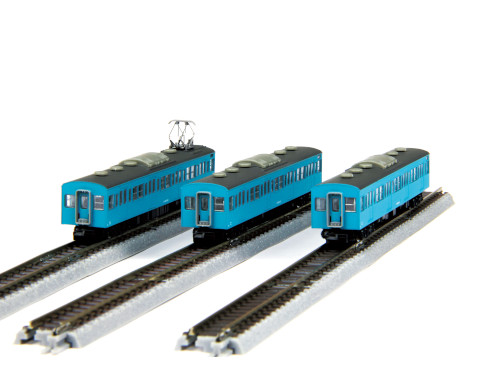 T022-2 国鉄103系 スカイブルー 京浜東北線タイプ 増結3両セット