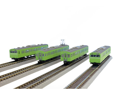 T022-5 国鉄103系系 ウグイス 山手線タイプ 基本4両セット