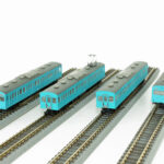 T022-12 国鉄 103系 スカイブルー 低運転台タイプ 4両基本セット