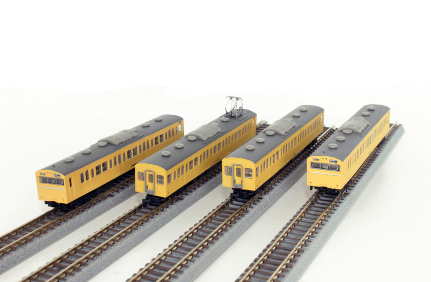 T022-13 国鉄103系 カナリア 高運転台タイプ 4両基本セット