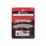 R058 PCトラック 電動カーブポイントレール 右分岐＋R195 30°カットレール