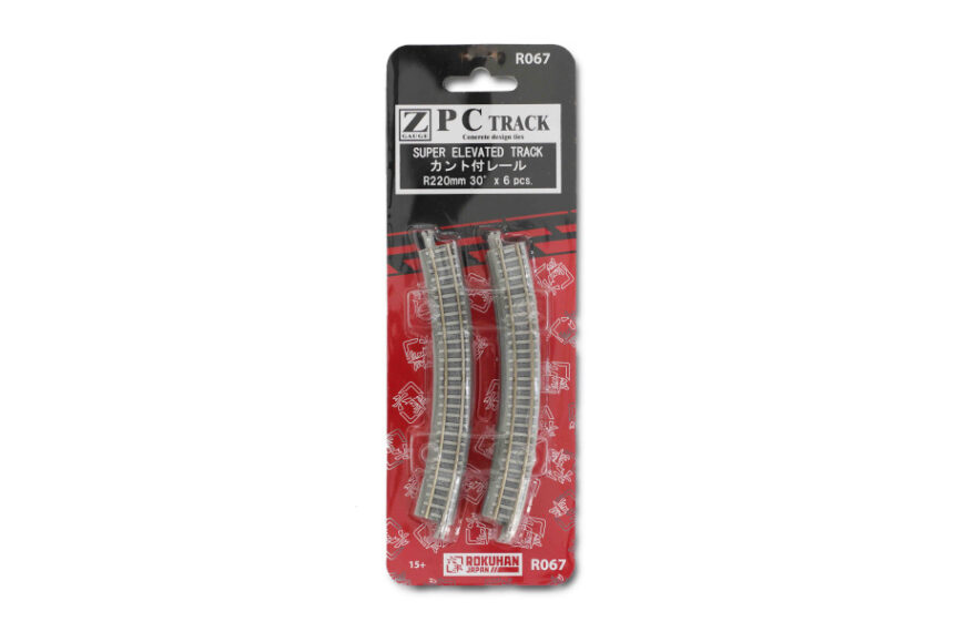 R067 PCトラック カント付レール R220 30°6本入り