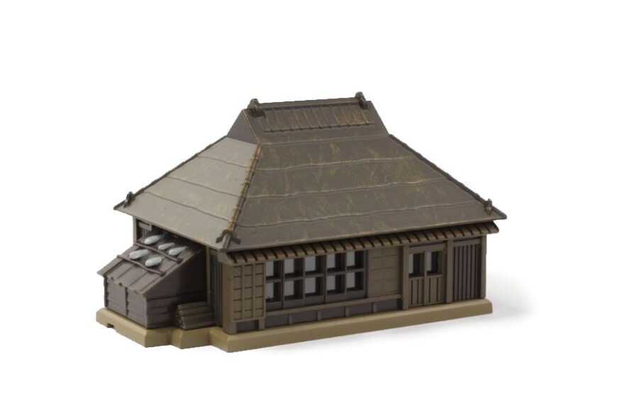 S025-3 トタン屋根農家(茶)