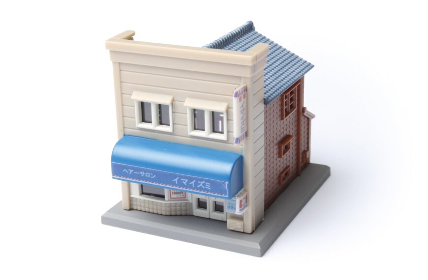 S039-1 商店A ベージュ/青