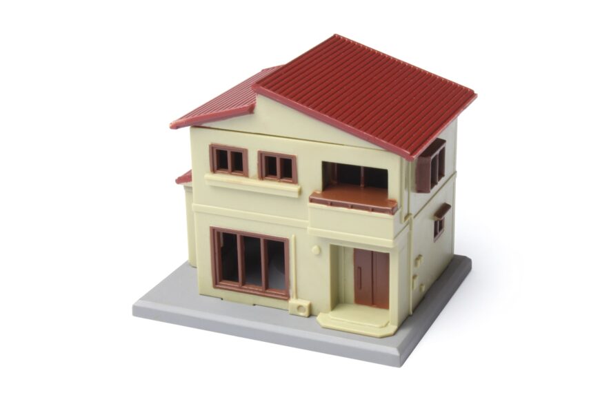S043-1 二階建住宅B ベージュ