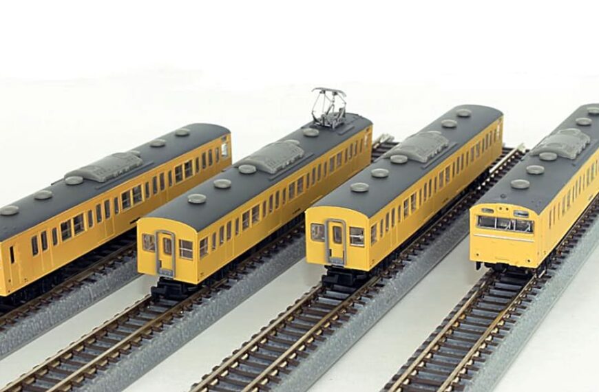 T022-13 国鉄103系 カナリア 高運転台タイプ 4両基本セット