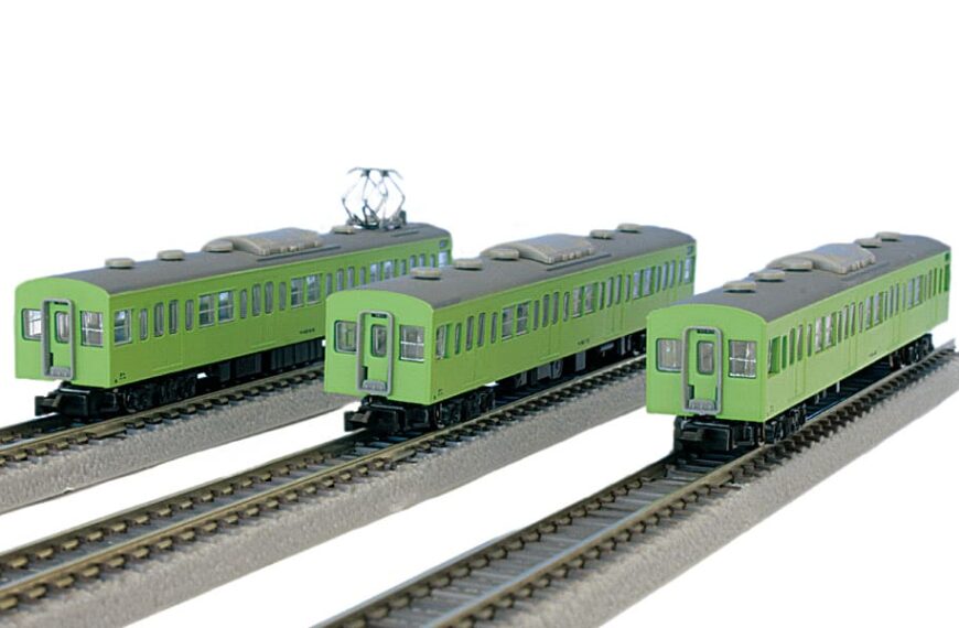 T022-6 国鉄103系 ウグイス 山手線タイプ 増結3両セット